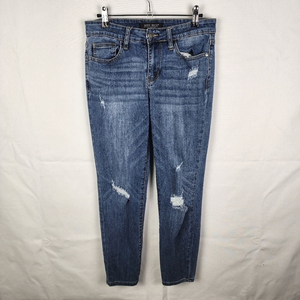 Judy Blue Distressed‎ Relaxed Fit Jeans SIZE 28